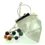 Apophyllite Gemstone Crystal Chakra Pendulum